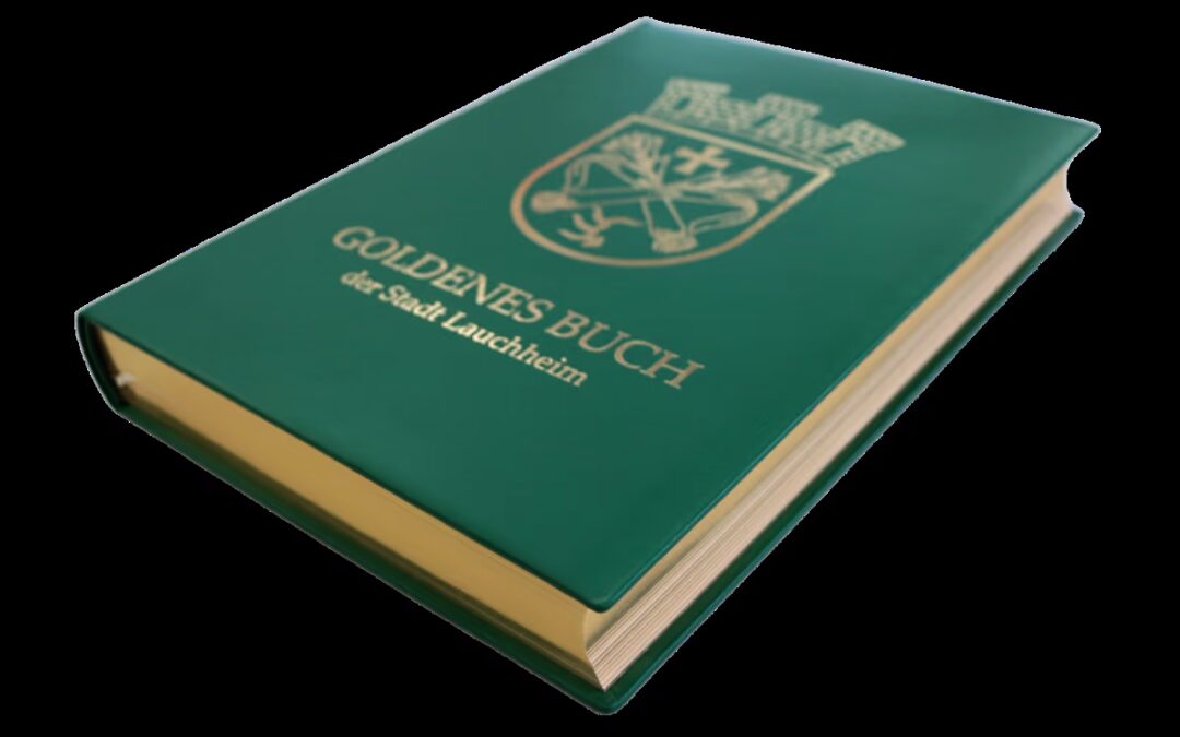 Goldenes Buch der Stadt Lauchheim.