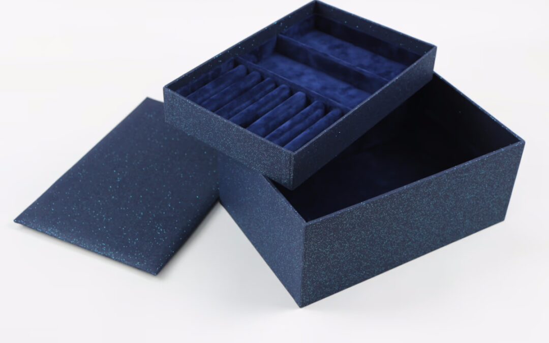 Schmuckbox mit Einsatz und Deckel