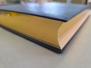 Goldschnitt (Vergoldung der Blattkanten)